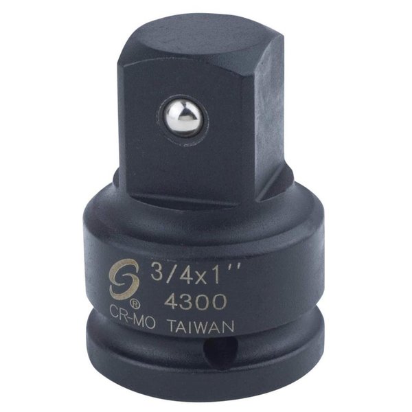 SUNEX TOOLS 4300 3/4-Inch Female 1-Inch Male Impact Socket Adapter