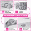 SLNZAPTY 8 Pcs Face Wash Headband, Spa Makeup Headband, Fluffy Bow Facial Headband, Soft Microfiber Skin Care Head Wrap, Shower Bathing Yoga Hair Band for Women - Multicolor