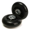 Ricrrover Luggage Suitcase Wheels Replacement Kit 75x24mm/2.95"x0.94" w/ABEC 608zz Inline Outdoor Skate Replacement Wheels, One Set of (2) Wheels (OD:75 W:24 ID:6 Axles:35&40mm)