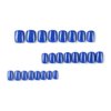 Short Square Press on Nails SWEKKE Petite Fake Nails Blue Full Cover False Nails with Nail Glue Royal Blue Solid Color Glossy Glue on Nails Stick on Nails Acrylic Nails Artificial Nails for Women Girls 24Pcs