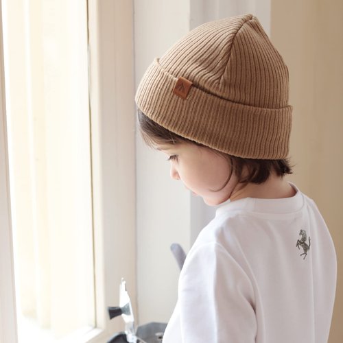 LMLALML 2 Pack Beanie for Baby Boys Soft Knit Baby Winter Hat Stripe Warm Baby Beanies