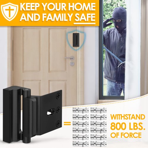 Home Security Door Lock Door Lock Security Door Reinforcement Lock Metal Door Locks for Kids Safety Proof Front Door Child Safety Lock Top Door Latch Lock Extra High Security Door Locks Interior Lock