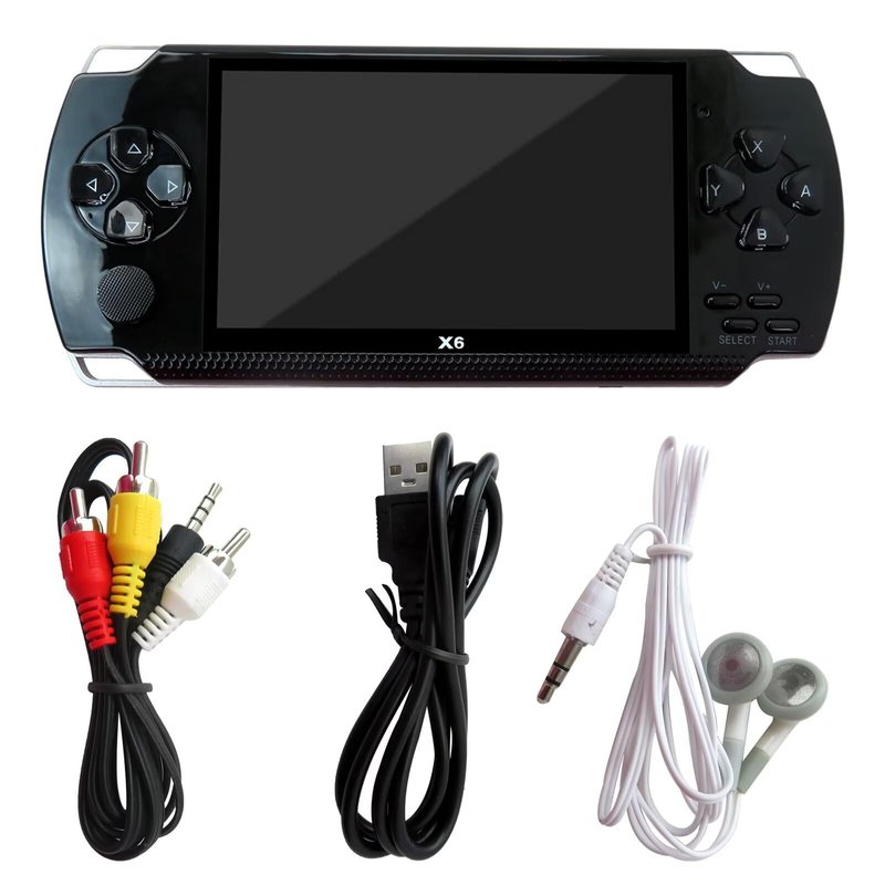 Handheld Game Console, 4.3 inch Portable Video Game Built in 10000 ...