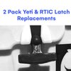 BEAST COOLER ACCESSORIES 2-Pack of Replacement Lid Latches, Compatible with Yeti & RTIC Hard Coolers, Black Rubber, 20 in