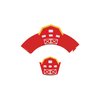 CC HOME 24 pcs Farm Animal Cupcake Wrappers for Baby Shower,Birthday Party, Wedding Party Decorations