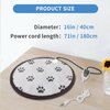 Bestio Cat Heating pad,D15 in Heated Dog Pad,Waterproof Thermostat Electric Puppy Heating Pad,Pet Heating Pad Outdoor for Puppy Kitten with One Blue Plush Cover