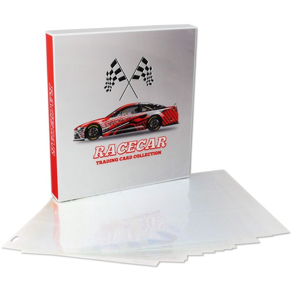 UniKeep Nascar Themed Collectible Card Storage Binder, 360 Card Capacity (Car)