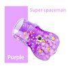Jelly Cube Clear Slime Pack, Crunchy and Non Sticky Crystal Slime, Purple Astronaut Glossy Sludge Toy, Perfect Birthday Easter and Christams Gifts, Goodie Bag Stuffers, Kids Party Favors