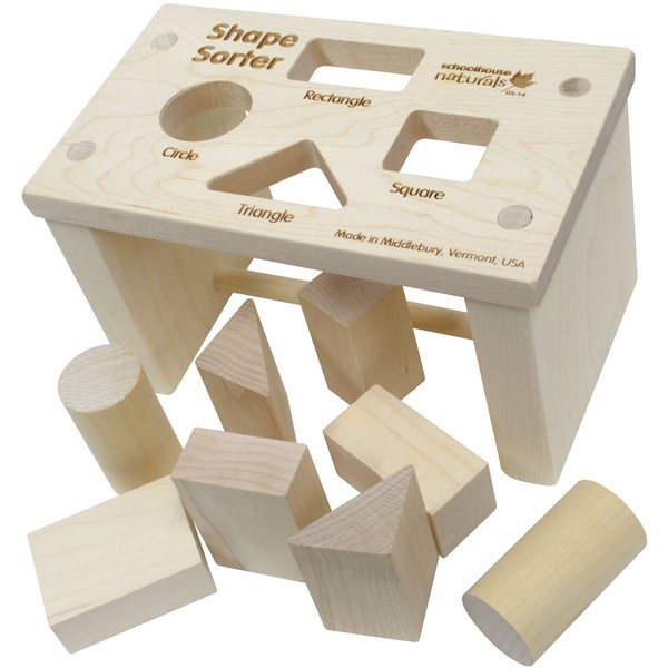 Shape Sorter Bench - Made in USA