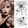 Supperb® Temporary Tattoos - Spiders and Spider Net Horror Cobweb Spider Halloween Tattoos (Horror Cobweb)