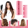 2 Pcs 2024 New Flat Iron Comb, Flat Iron Comb Attachment Clip On, Upgrade Barber Hair Straightening Comb, Professional or Home Use Compact Hair Styling Tool (Red+Black)