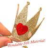 Cute Tiny Queen of Hearts Crown for Queen of Hearts Costumes, Alice in Wonderland Cosplay, and Villains Costumes. Great Tiny Crown/ Queen of Hearts Costume Accessories for Women. Gold Crown for Women