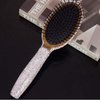Bestbling Bling Smooth and Detangle Hair Brush for Women, Girl, Wet/Dry Hair Massaging (Silver01)