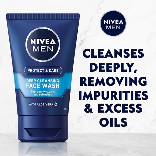 Nivea Men Deep Cleaning Face Wash, 100 ml