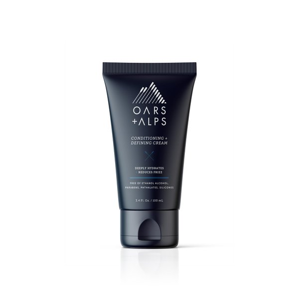 Oars + Alps Conditioning and Defining Cream, Styling Cream to Prevent Dull and Dry Hair, Contains Argan Oil and Chia Seed Oil, 3.4 Fl Oz
