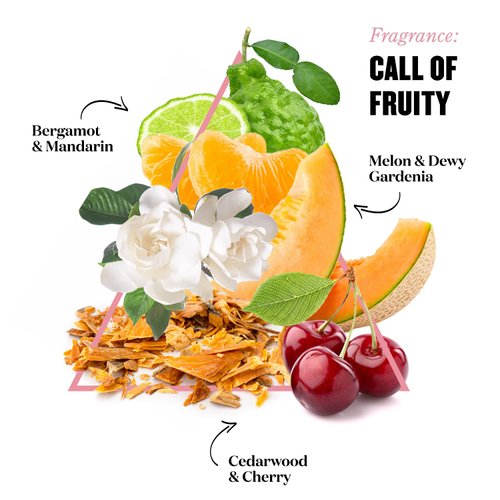 Soap & Glory Call of Fruity Body Butter - Moisturizing Body Cream with Vitamin E, Coconut Oil & Aloe Extracts - Tropical Fruits, Juicy Melon & Hibiscus Cocoa Butter for Dehydrated Skin (300ml)