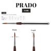 Speedball Art Products Escoda Prado Series Artist Watercolor & Acrylic Short Handle Travel Paint Brush, Size 4, Synthetic Sable