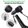 Radar Detector Power Cord with USB and USB-C Fast Charging Dual Port Car Cord Compatible with Escort MAX 360, MAX 360c, IX, IXc, 9500 IX, MAX II, MAX 3,MAXcam 360c, MAX 360 MKII, Redline 360c etc