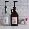 Gallon Pump Dispenser - 5 Gallon Bucket Pump, Pump Bottle Dispenser Oils & Fluids, Shampoo, Detergent, White Vinegar, Distilled Water, Condiment, Gallon Jug Pump Growler, Gallon Pail Pump, Black 2pk