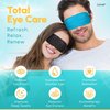 Heated Eye Steam Mask for Dry Eyes Self Warm Compress for Dark Circles Puffiness Treatment Warming Eye Mask for Relaxation & Moist Heat Therapy Fatigue, Stress, and Migraine 6 Aromas Home Spa Eye Pad