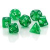 Chessex Polyhedral 7-Die Translucent Dice Set - Green