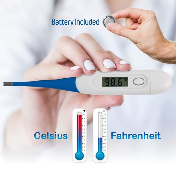 Thermometer, Digital Medical Thermometer for Baby Children and Adult Termometro - Fever Thermometer for Fever Accurate and Fast Readings - Oral and Rectal Fever Indicator for Children Adults & Babies