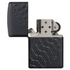 Zippo Armor Tire Tread Black Matte Pocket Lighter