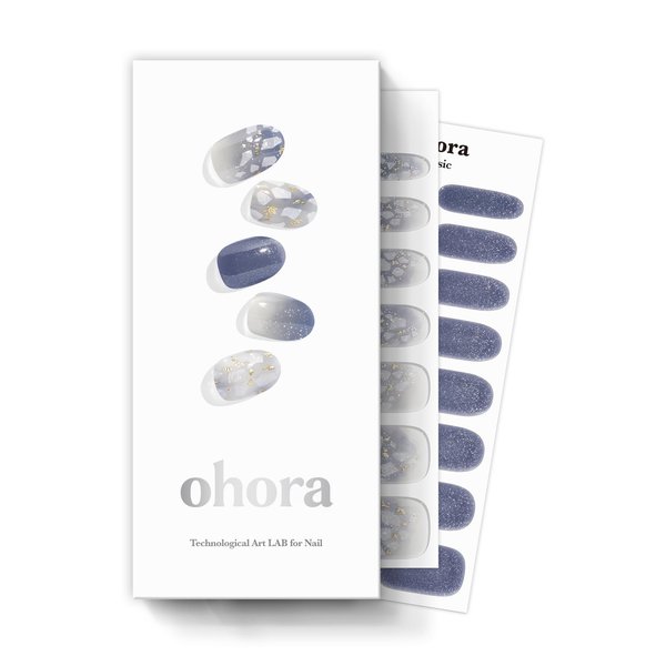 ohora Official ND-079-J:N Gleam Blue/ohora gelnails Nail Ohola Nail Gel Nail Color Nail Seal Gel Nail Seal Nail Parts Gel Nail kit Color Gel Parts kit self Nail Sticker Home Nail Design Easy Nail