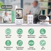 Elderly Monitor with Camera and Audio, Call Button/2 Way Talk Room Monitors for Elderly, Med Reminder Temp Sensor Cameras for Elderly Monitoring, Senior Monitor Baby Monitors for Elderly Care/No WiFi