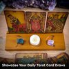 Curawood Tarot Card Holder Stand - Display Your Daily Draw - Tarot Card Stand for Display - Witchy Gifts, Witchcraft Supplies - Tarot Gifts for Women - Tarot Card Display - Wiccan Supplies and Tools