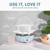AROMA® Overly Easy Egg Cooker, Steamer, and Electric Egg Poacher | XL Capacity Egg Steamer Fits 7 Eggs