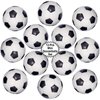 Mini Sports Balls for Kids Party Favor Toy, Soccer Ball, Basketball, Football, Baseball (12 Pack) Squeeze Foam for Stress, Anxiety Relief, Relaxation. (12 Pack (Soccer Balls))