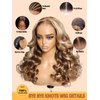 Sunber Bye Bye Knots Glueless Wig Body Wave 7x5 Lace Front Wigs Invisible Knots Lace Front Wigs Human Hair Honey Blonde Highlight Pre Everything Wig Pre Plucked Pre Cut Highlight Piano Blonde 20Inch