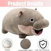 Moo Deng Hippo Plush Toys, MooDeng Stuffed Animals, Moo Deng Hippopotamus Plushie Doll, Cute Soft Stuffed Pillow for Kids Fans Christmas Birthday Gift