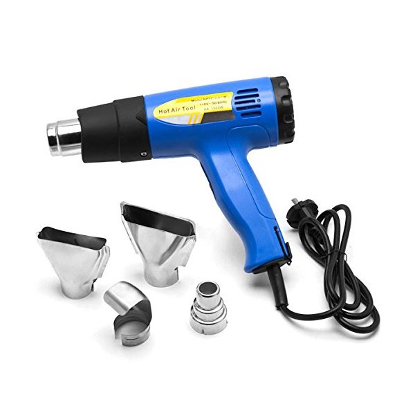 Biltek Heat Gun Kit w/Accessories 1500 Watt Dual Temperature Shrink Wrapping 752-1022F
