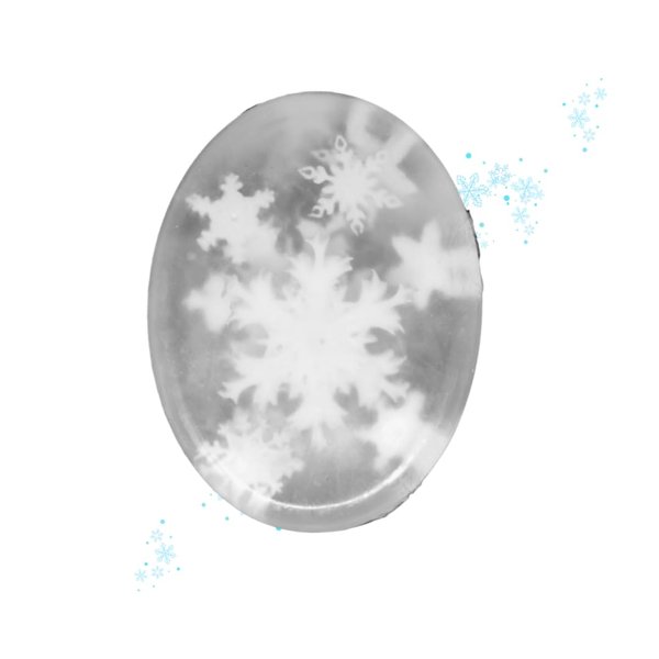 Winter Soap: Handmade luxury foam, natural ingredients, perfect for the cold months, encapsulated snowflake design, winter gift, birth gift