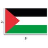 Palestine Flag Decal - Durable Palestinian Flag Sticker for Car, Laptop, Water Bottle" Flag of Palestine (2, 5x3 inch)