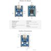 Waveshare RP2040-Zero High-Performance Pico-Like MCU Board Based On Raspberry Pi Microcontroller RP2040 Castellated Module Allows Soldering Direct to Carrier Boards-2pcs