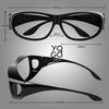 Yogo Vision Fitover Blue Light Blocking Glasses Computer Fit over Eyewear Wear Over Eyeglasses and Readers For Men Women