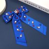 4th of July Bows for Women Blue Hair Bows Fourth Of July Hair Accessories Outfits American Flag Star USA Patriotic Bow Clips 4th of July Hair Accessoriers Gifts Party Favors (Blue 2)