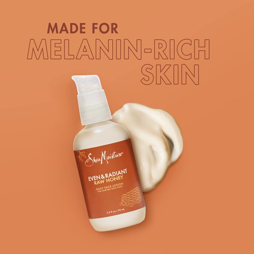 SheaMoisture Even and Radiant Lotion For Uneven Skin Tone and Dark Spots Daily Face Lotion With Raw Honey 3.2 oz