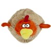 Glory To Dog Roly-Poly Chicken Plush Dog Toy with Krinkle and Squeaker