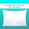 Travel Pillow Case 12x16 Size Set of 2 Envelope Closure Toddler Pillowcase 600 Thread Count 100% Soft Egyptian Cotton Travel Pillow Covers 12 x 16, White Solid