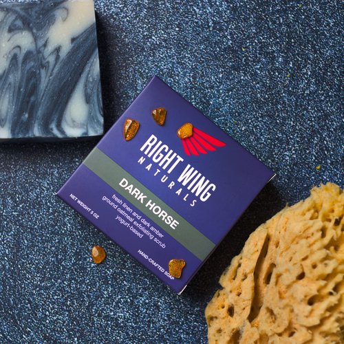 Right Wing Naturals Bar Soap Gift Set for Men | Handcrafted Cold-Pressed Soap | Handmade Organic Soap for Men | Most Popular Flavors | Natural Scented Men’s Bar Soap| Pack of 4 Bars