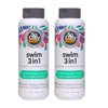 So Cozy Kids Swim 3-in-1 Shampoo, Conditioner & Body Wash - 3-in-1 Combo Pool Shampoo & Conditioner for Swimmers - Salt & Chlorine Removing Activated Charcoal, 10.5 Fl oz (Pack Of 2)
