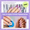 MEFA Dip Powder Nail Kit with Portable Electric Nail Drill, Summer Glitter Shimmery Hot Pink Pastel Violet Neon Orange 32 Colors Dipping Powder Liquid Set Bright Shades French Nail Art Manicure Salon