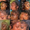 SISIFIRE 13 * 4 Inch Lace Front Wigs for Black Women Natural Curly Wave Hairline with Baby Hair Synthetic Lace Wigs Pre Pluced Wig Heat Resistant Fiber for Daily Use 24-26 inch