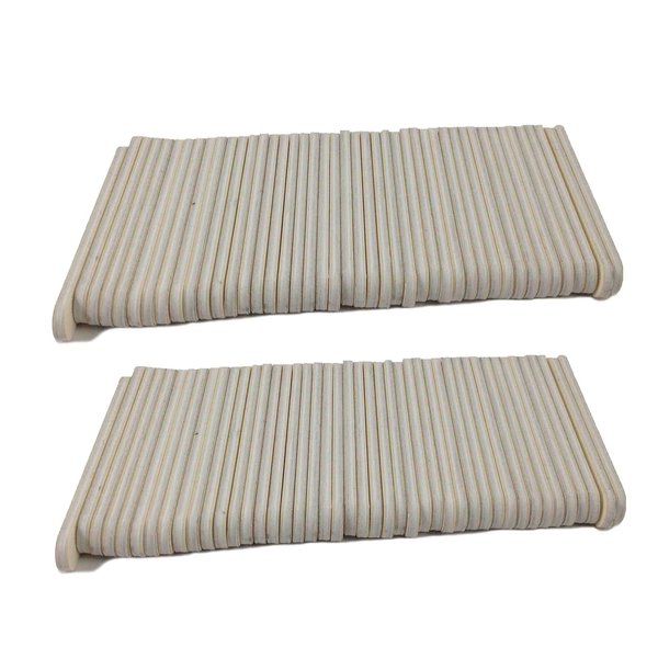 Mini White Salon Cushion Board Nail File 3.5 Inches Long by 1/2 Inch Wide (100 Pack) Grit 100/180