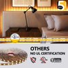 EMITEVER COB LED Strip Lights Warm White, 3000K Tape Light 32.8ft Premium High Density, DC 24V, 300+Lumens/ft, 4800LEDs/Spool, Ra 90+, 3W/ft, UL Listed 5 Year Warranty (Power Supply Sold Separately)