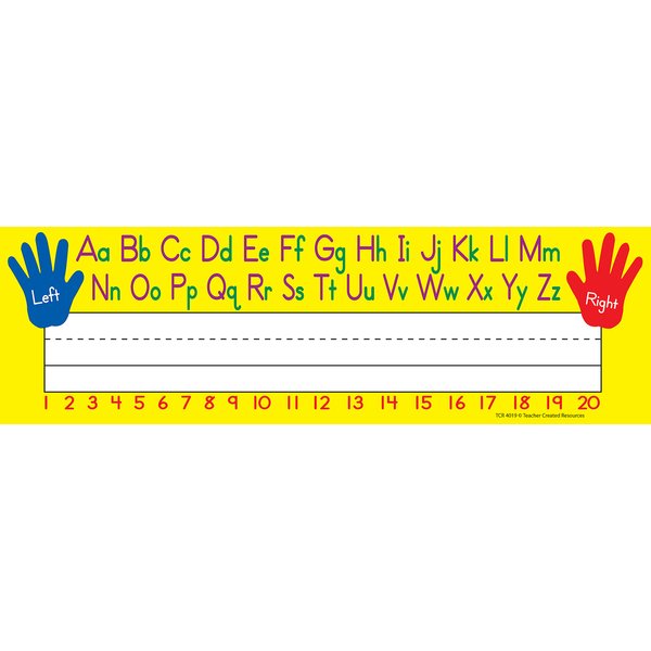 Teacher Created Resources Flat Left/Right Alphabet Name Plates (4019)
